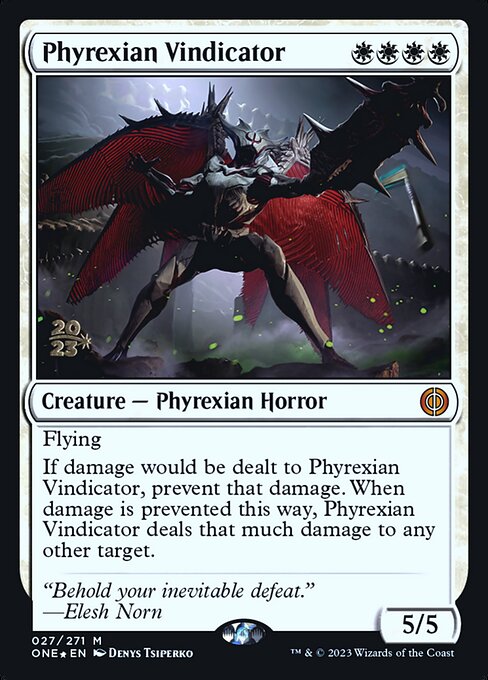 Phyrexian Vindicator (Phyrexia: All Will Be One Promos #27s)