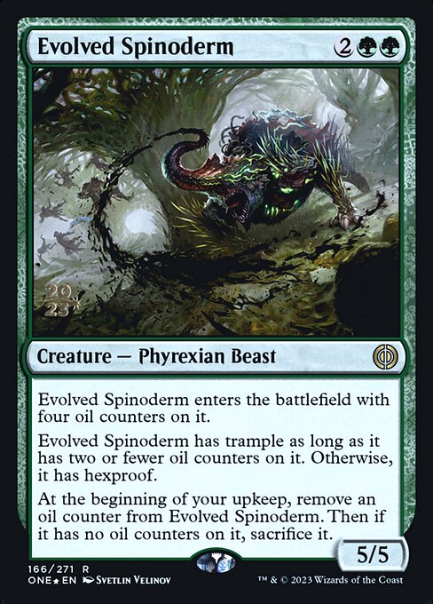 Evolved Spinoderm (Phyrexia: All Will Be One Promos #166s)