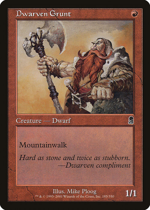 Dwarven Grunt (Odyssey #185)