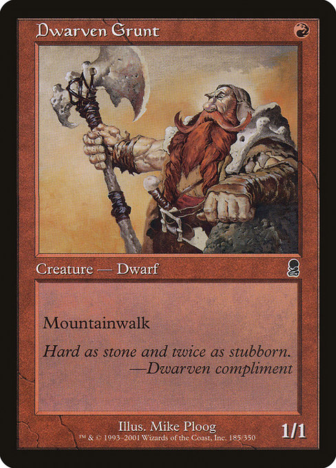 Dwarven Grunt (ody) 185