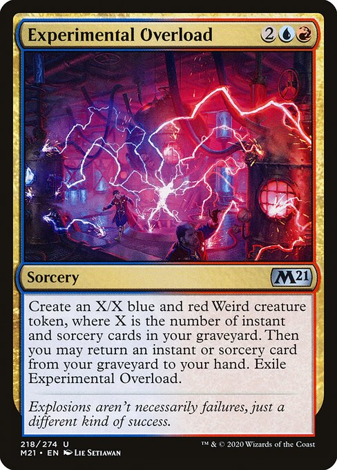 Experimental Overload (Core Set 2021 #218)