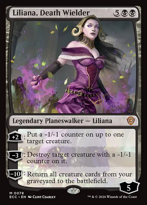 Liliana, Death Wielder magic the gathering card art