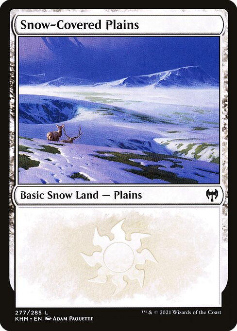 Plaine enneigée|Snow-Covered Plains