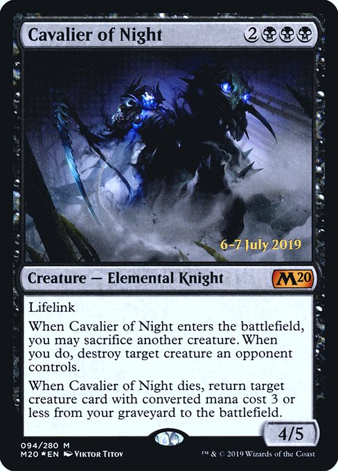 Cavalier of Night (Core Set 2020 Promos #94s)