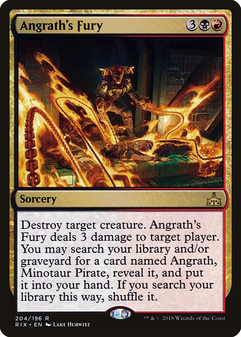 Angrath's Fury (Rivals of Ixalan #204)