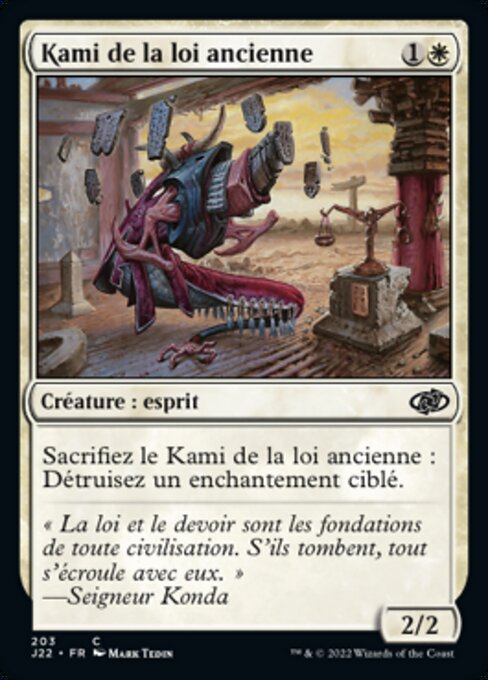 Kami of Ancient Law (Jumpstart 2022 #203)