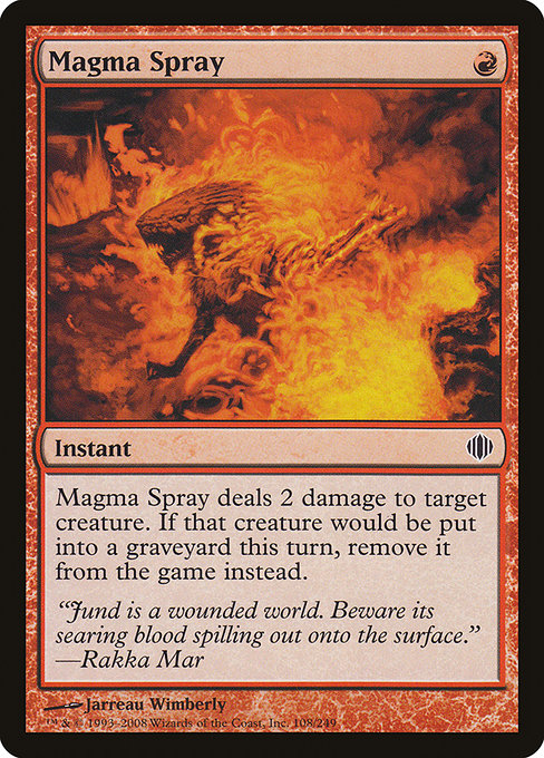 Magma Spray (Shards of Alara #108)