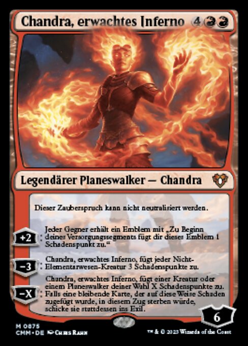 Chandra, Awakened Inferno (Commander Masters #875)