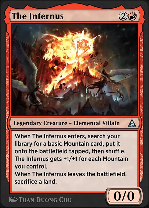 Molten Man, Inferno Incarnate magic the gathering card art
