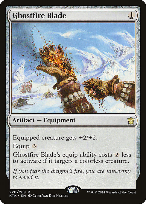 Ghostfire Blade (Khans of Tarkir #220)