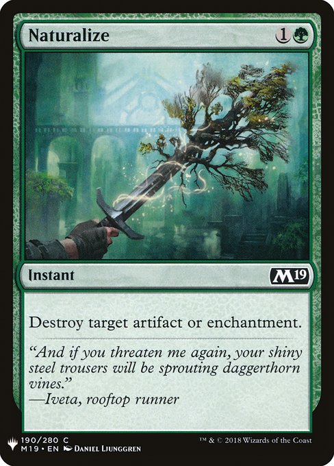 Naturalize (The List #M19-190)