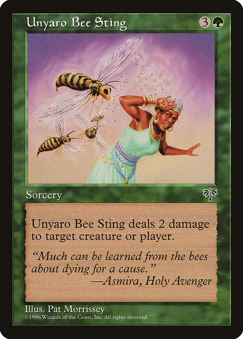 Unyaro Bee Sting card image