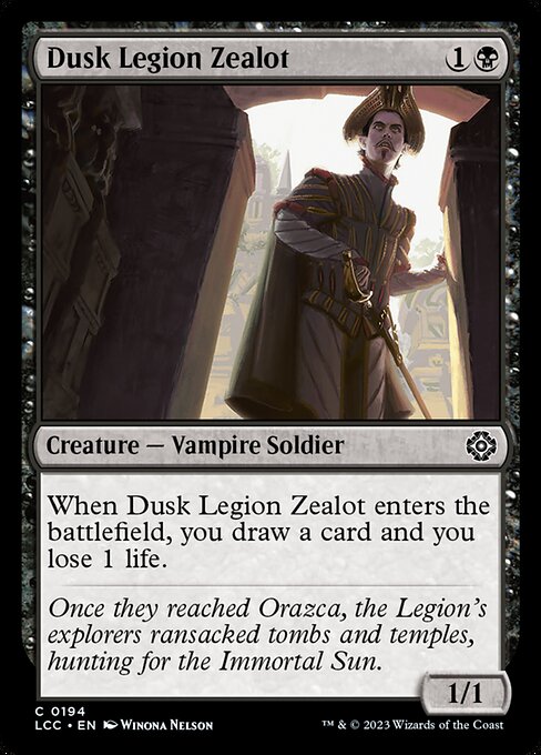 Dusk Legion Zealot (The Lost Caverns of Ixalan Commander #194)