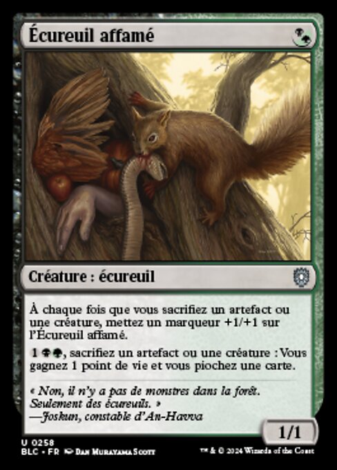 Ravenous Squirrel (Bloomburrow Commander #258)