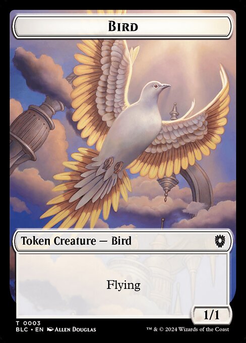 Bird (Bloomburrow Commander Tokens #3)
