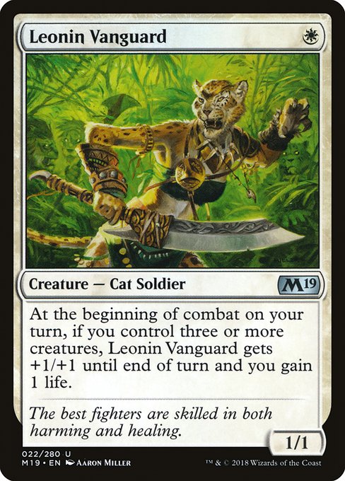 Leonin Vanguard (Core Set 2019 #22)