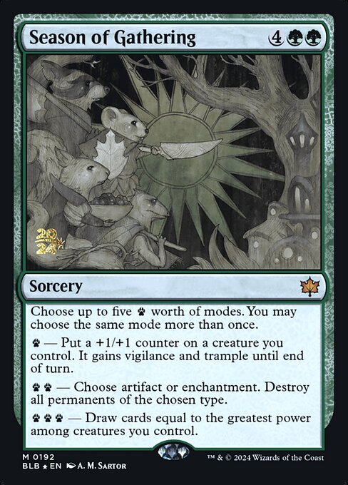 Season of Gathering (Bloomburrow Promos #192s)