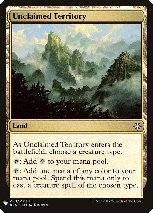 Unclaimed Territory (The List #XLN-258)