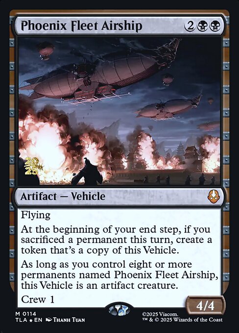 Phoenix Fleet Airship magic the gathering card art