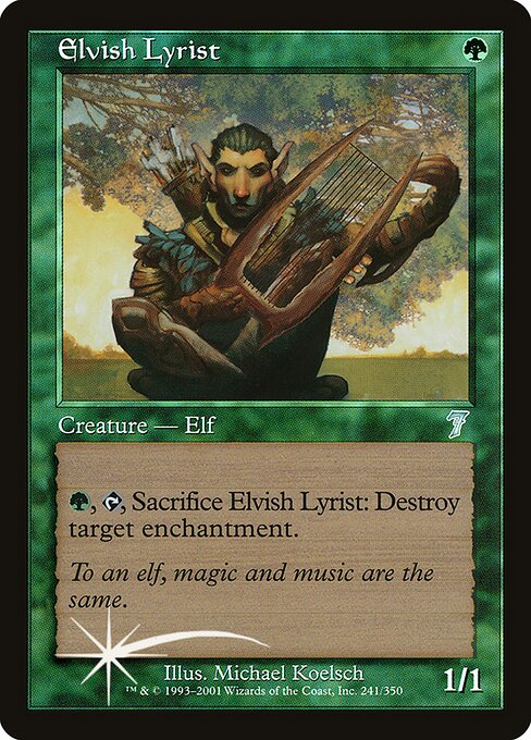 Elvish Lyrist (Seventh Edition #241★)