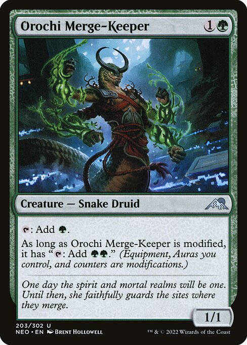 Orochi Merge-Keeper (Kamigawa: Neon Dynasty #203)