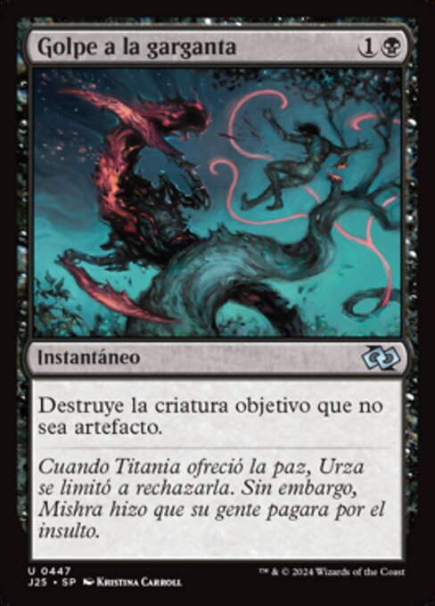 Go for the Throat - Foundations Jumpstart Magic: The Gathering Card - Instant by Kristina Carroll