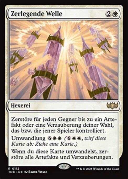 Zerlegende Welle