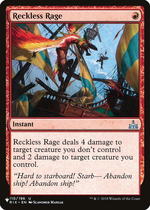 Reckless Rage (The List #RIX-110)