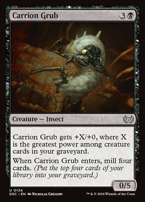 Carrion Grub (Duskmourn: House of Horror Commander #134)