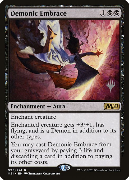Demonic Embrace (Core Set 2021 Promos #95p)