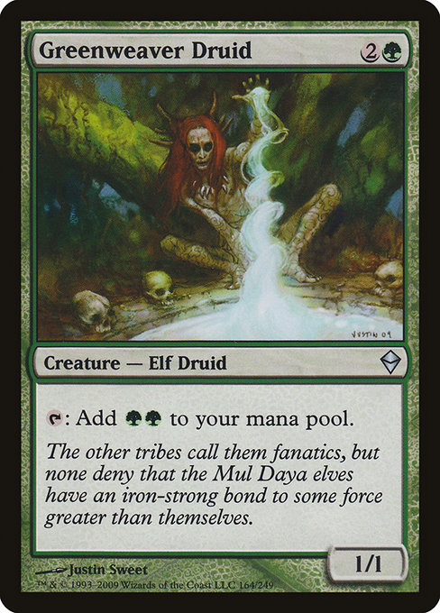 Greenweaver Druid (Zendikar #164)