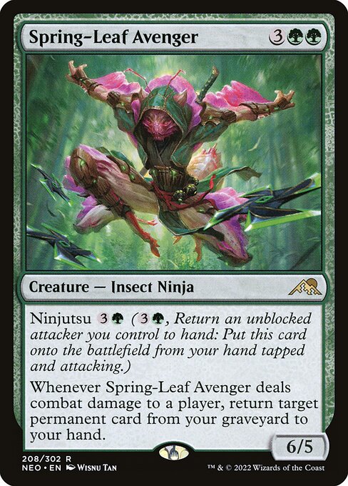 Spring-Leaf Avenger (Kamigawa: Neon Dynasty #208)