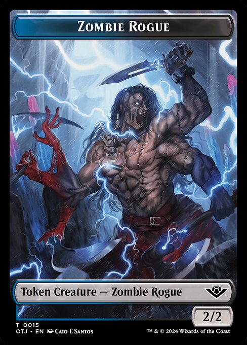 Zombie Rogue (Outlaws of Thunder Junction Tokens #15)