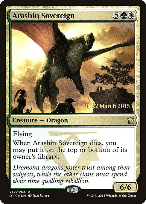 Arashin Sovereign (Dragons of Tarkir Promos #212s)