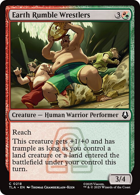 Earth Rumble Wrestlers magic the gathering card art