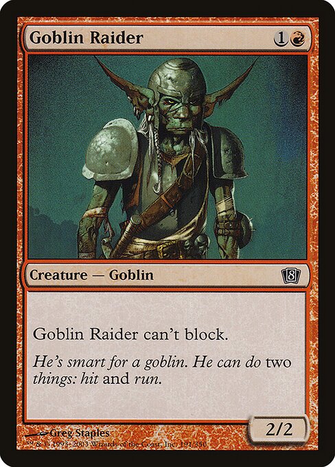 Goblin Raider (Eighth Edition #191★)
