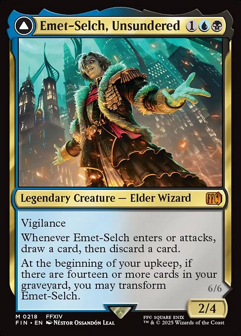 Emet-Selch, Unsundered // Hades, Sorcerer of Eld card