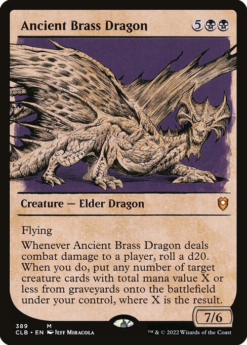 Ancient Brass Dragon (Commander Legends: Battle for Baldur's Gate #389)