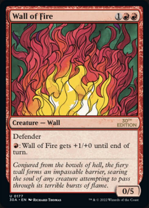 Wall of Fire (30th Anniversary Edition #177)