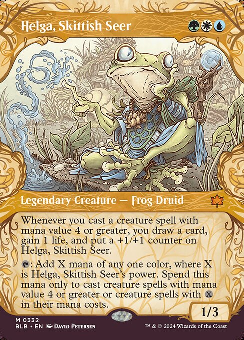 Helga, Skittish Seer (Bloomburrow #332)