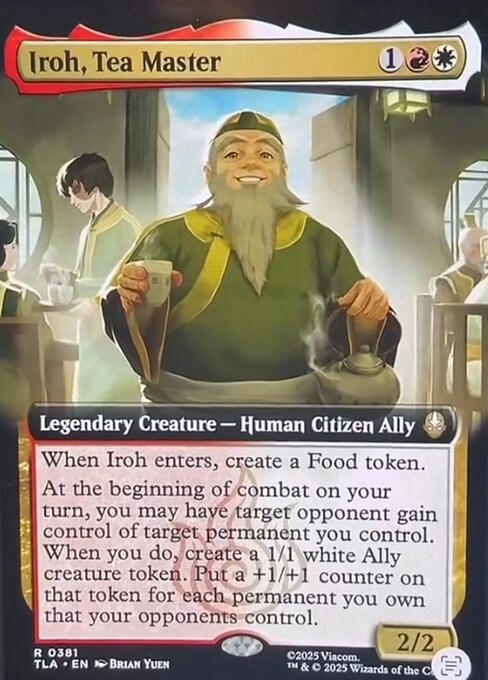 Iroh, Tea Master magic the gathering card art