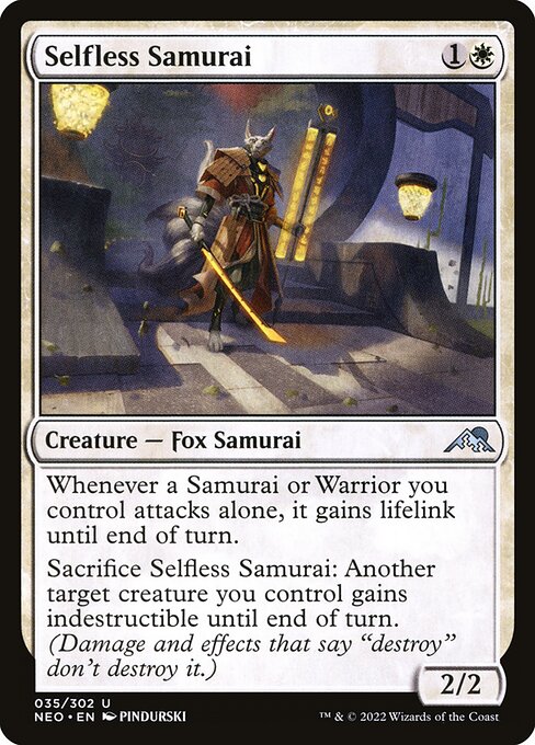Selfless Samurai card image