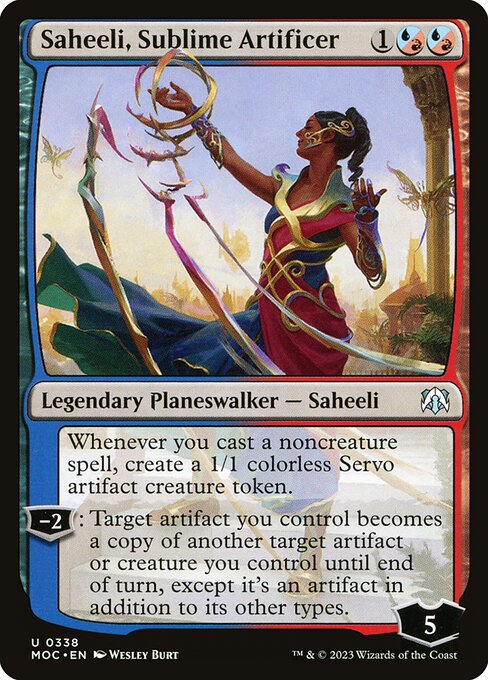 Saheeli, Sublime Artificer (March of the Machine Commander #338)