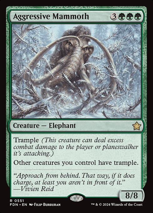 Aggressive Mammoth (Foundations #551)