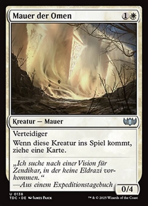 Mauer der Omen