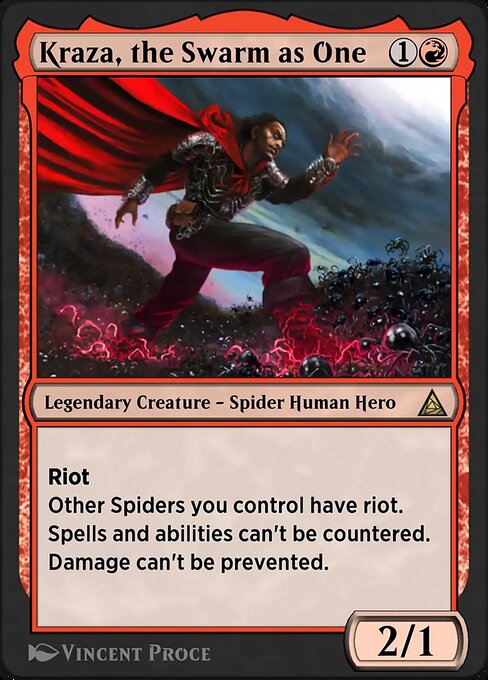 Spider-Punk magic the gathering card art
