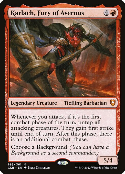 Karlach, Fury of Avernus (clb) 186 Karlach, Fury of Avernus (clb) 186