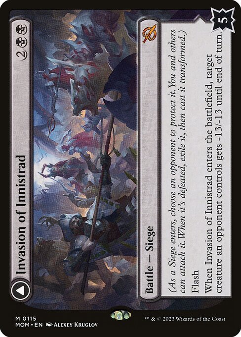 Invasion of Innistrad // Deluge of the Dead back (mom) 115