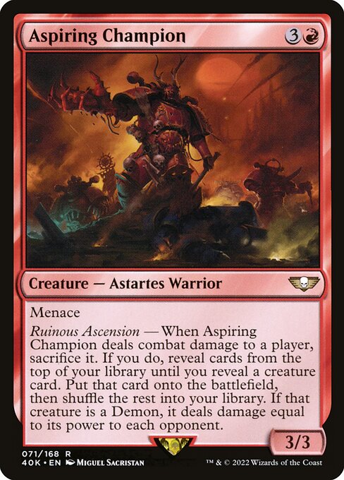 Aspiring Champion (40k) 71 Aspiring Champion (40k) 71