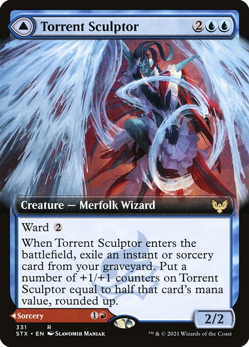 Torrent Sculptor // Flamethrower Sonata (Strixhaven: School of Mages #331)